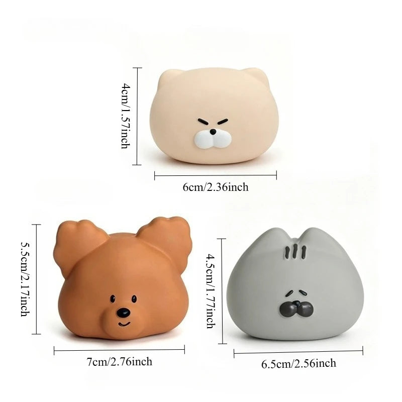 Squeaky Latex Bear Ball Dog Toy