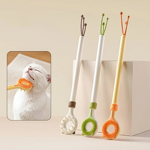 2-in-1 Cat Tickler and Massager Wand