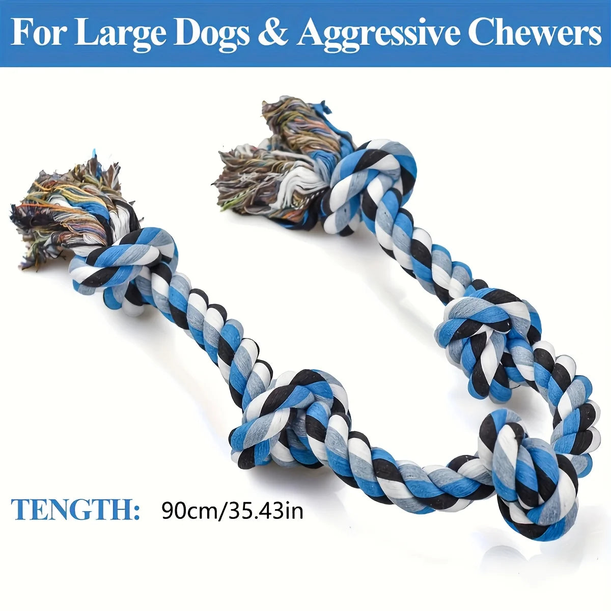 Extra-Long Heavy-Duty Rope Dog Toy