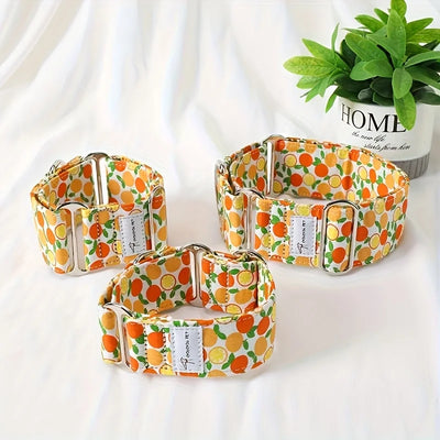 Wide Patterned Martingale Collar