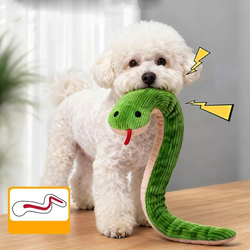 Crinkle Snake Kick Toy for Cats and Dogs
