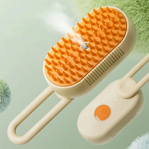 3-in-1 Steam Brush for Cats and Dogs