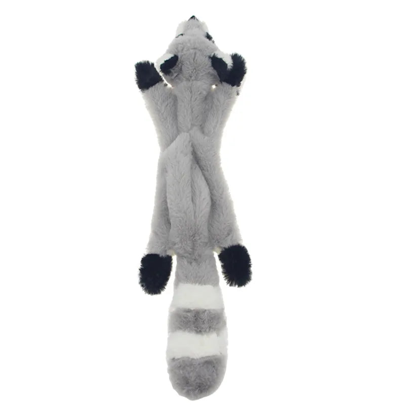 Plush Animal Squeaky Dog Toys - Raccoon