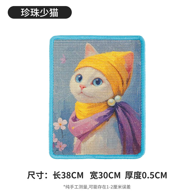 Art Print Wall Scratching Pad - Girl with a Pearl Earring