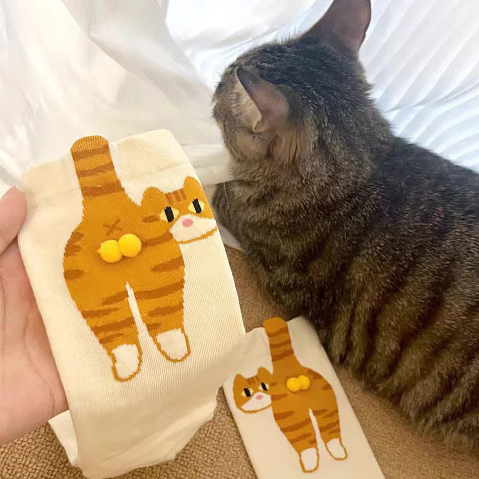 Cat Lady Cotton Socks