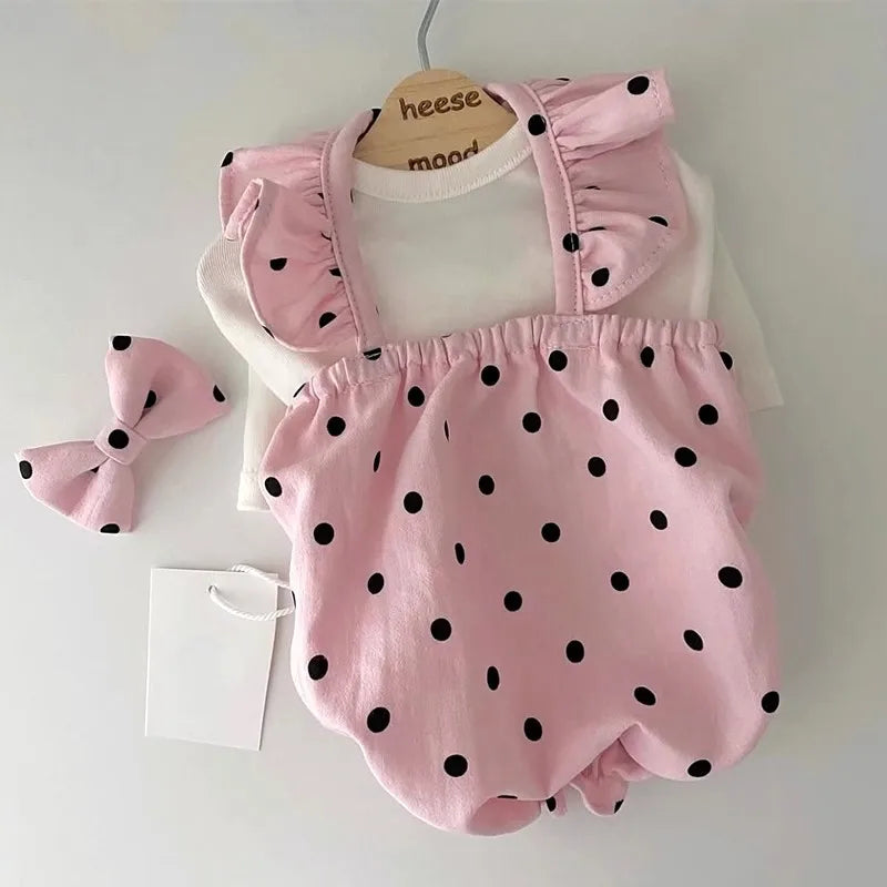 Polka Dot Summer Dress for Small Dogs - Pink / XL