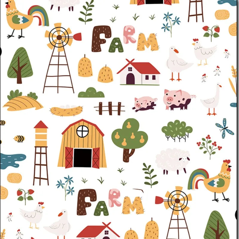 Cat Grooming Wrap Blanket - Farm / 35 x 35 cm