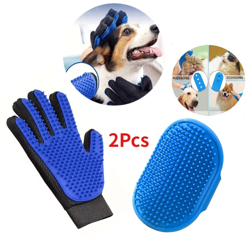 Grooming Glove and Brush Set