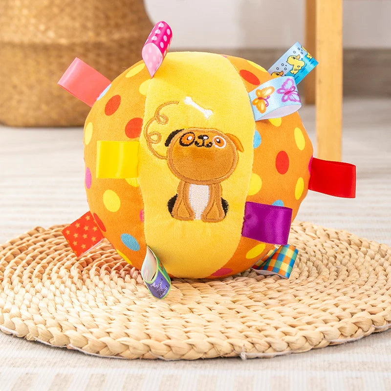 Ribbon Plush Squeaky Ball