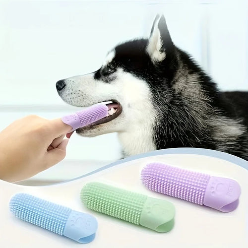 360 Degree Silicone Finger Toothbrush for Dogs and Cats