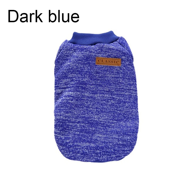 Casual Sweatshirt for Small Dogs - Dark Blue / XS