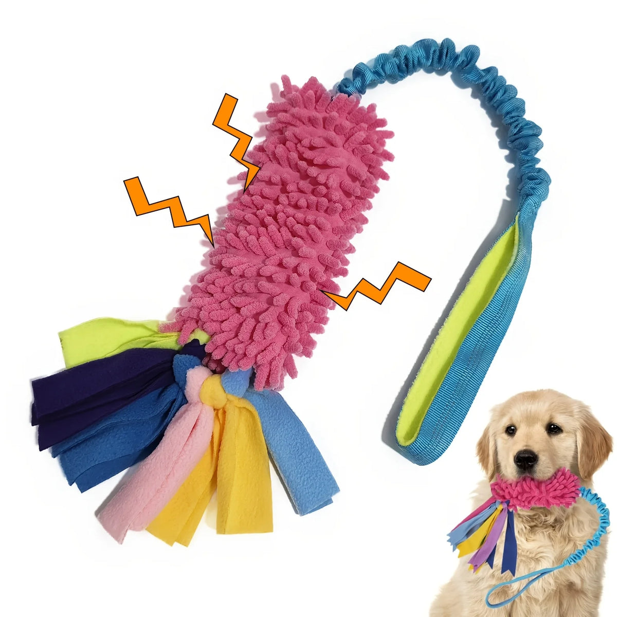 Bungee Tug Toy with Handle