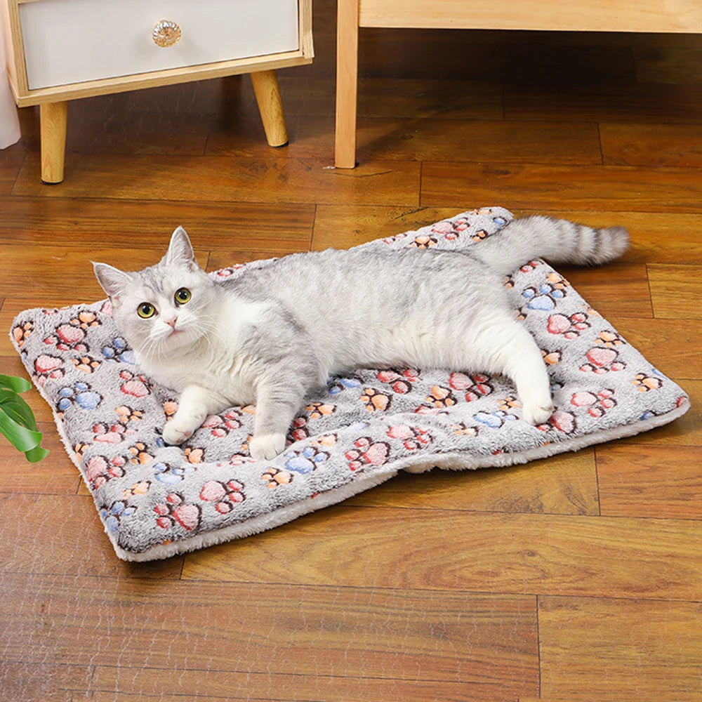 Double-Sided Plush Pet Mat