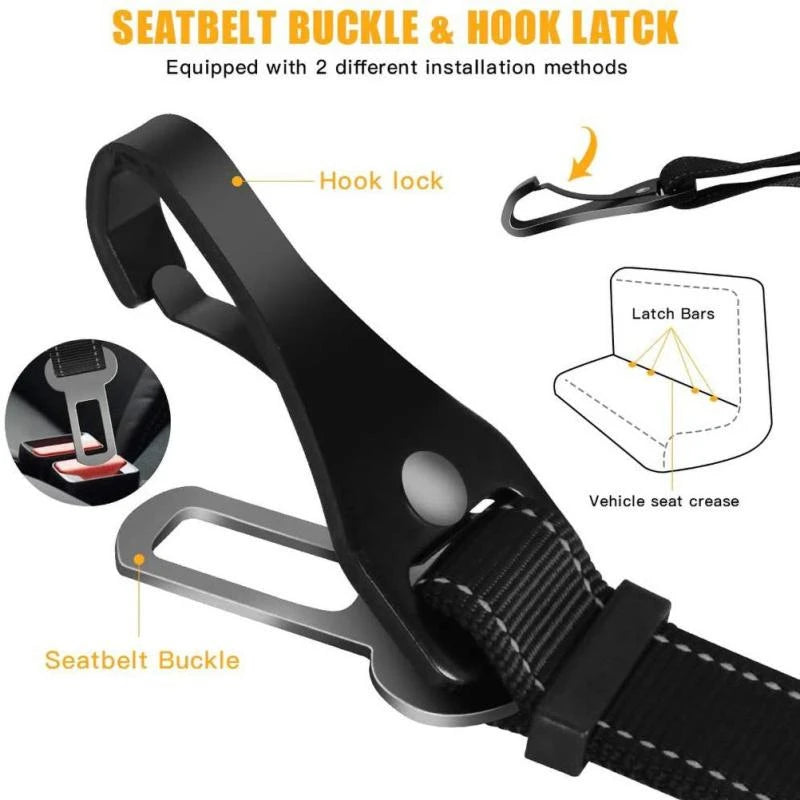 3-in-1 Dog Car Seat Belt
