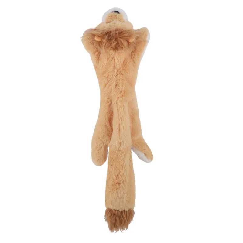 Plush Animal Squeaky Dog Toys - Lion