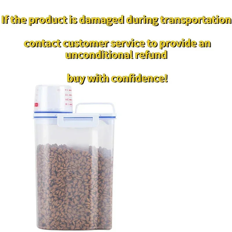 Airtight Pet Food Storage Container with Scoop