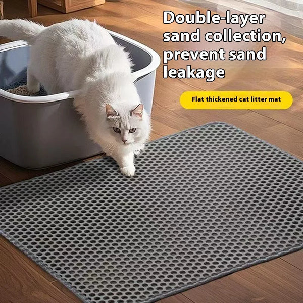 Double-Layer Cat Litter Mat, 30 x 30 cm