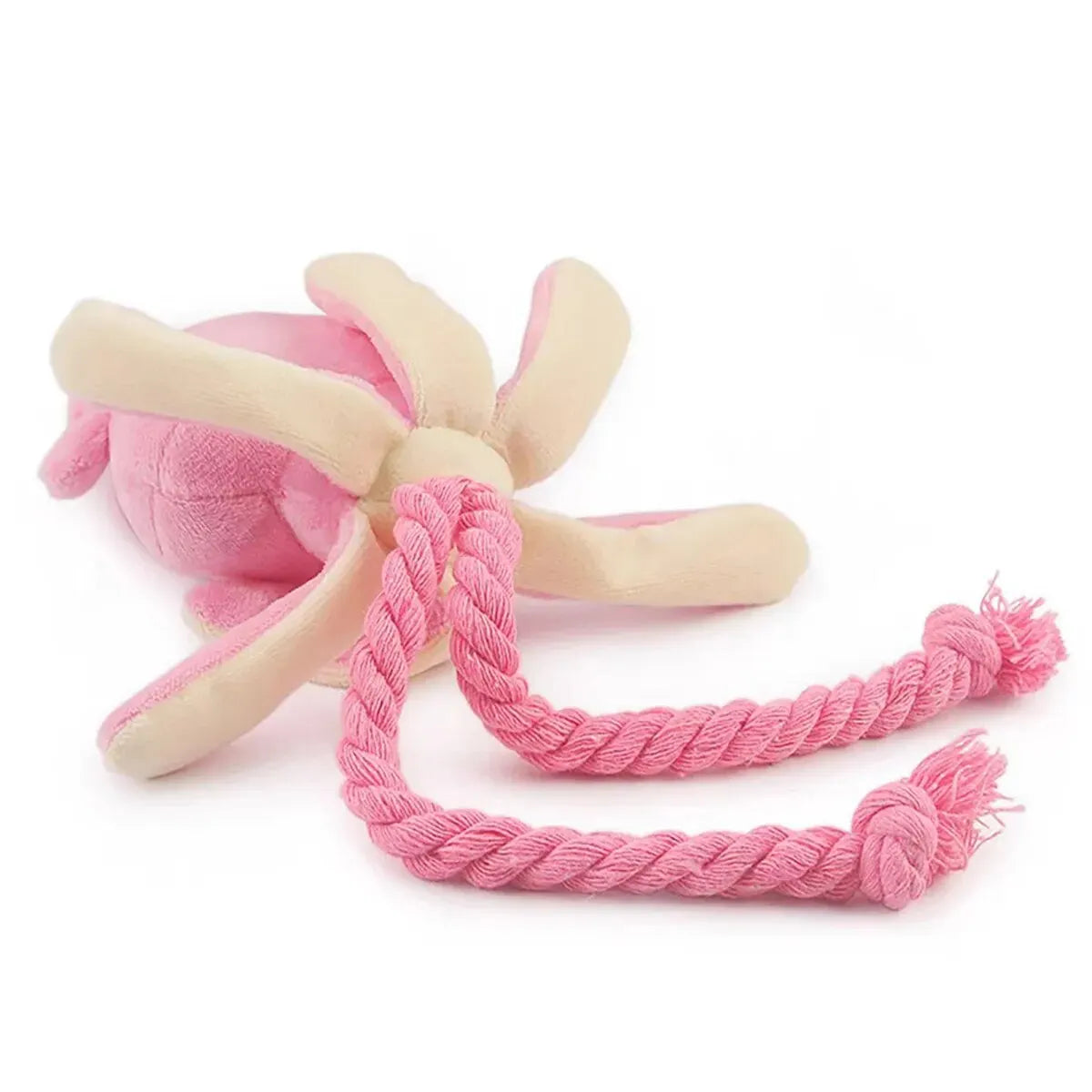 Plush Squid Rope Dog Toy
