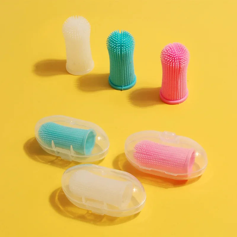 Silicone Finger Toothbrush for Dogs and Cats