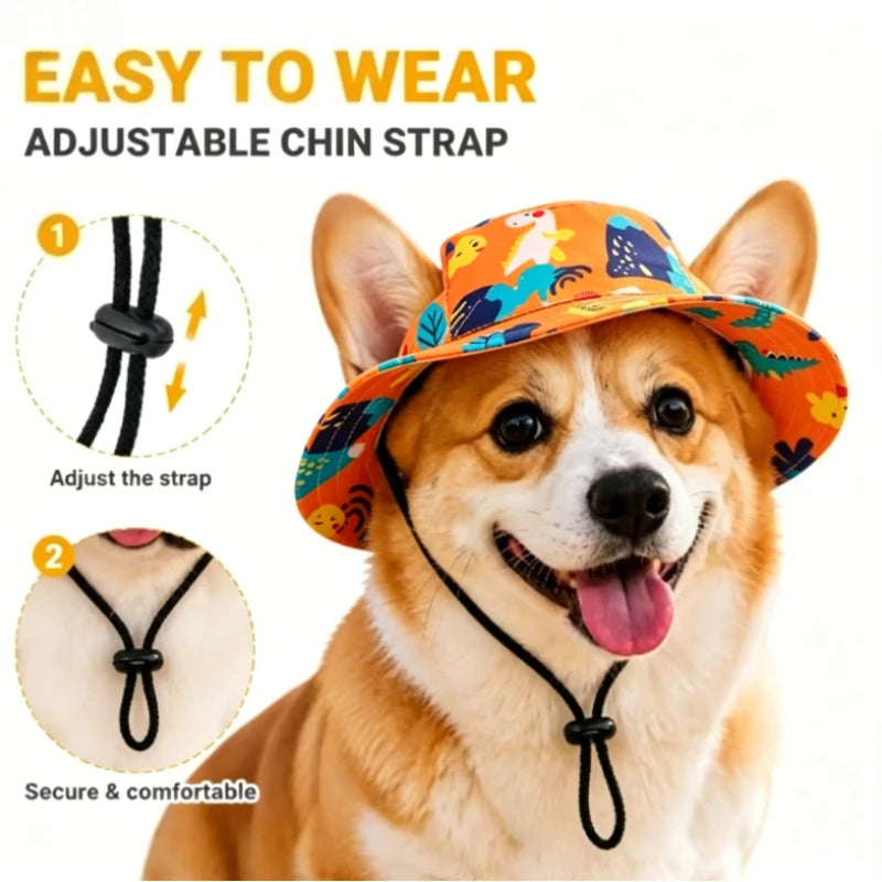 Printed Bucket Hat for Pets