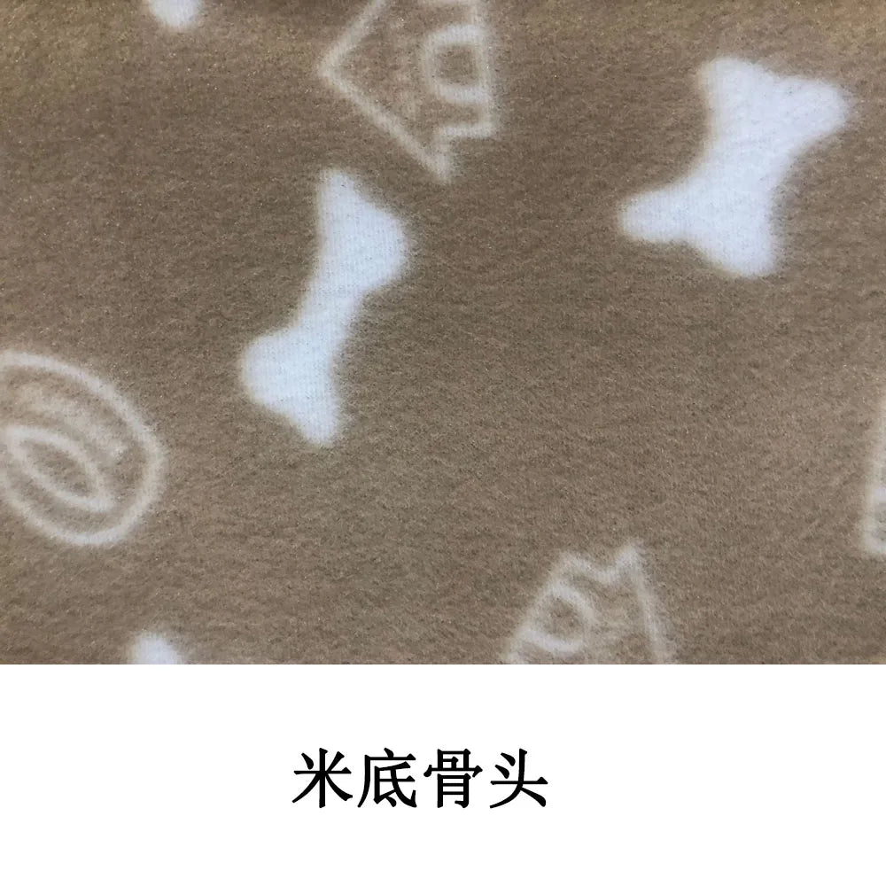 Soft Fleece Pet Blanket - Bone 4 / 60 x 70 cm