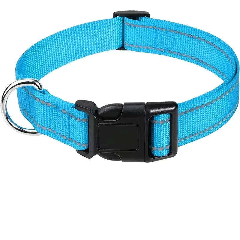 Padded Neoprene Dog Collar - Blue / XS