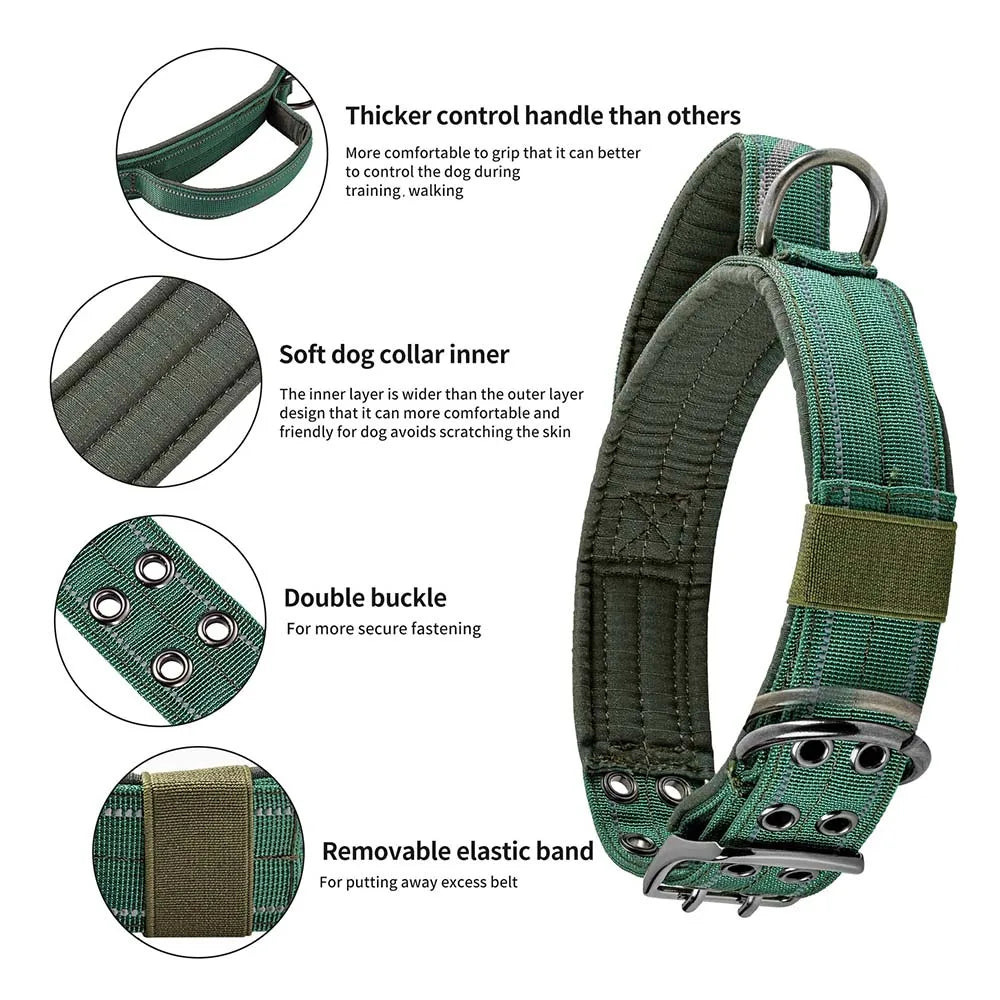 Heavy-Duty Tactical Dog Collar