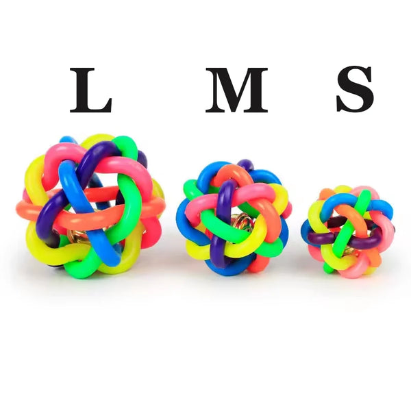 Rainbow Bell Ball Chew Toy