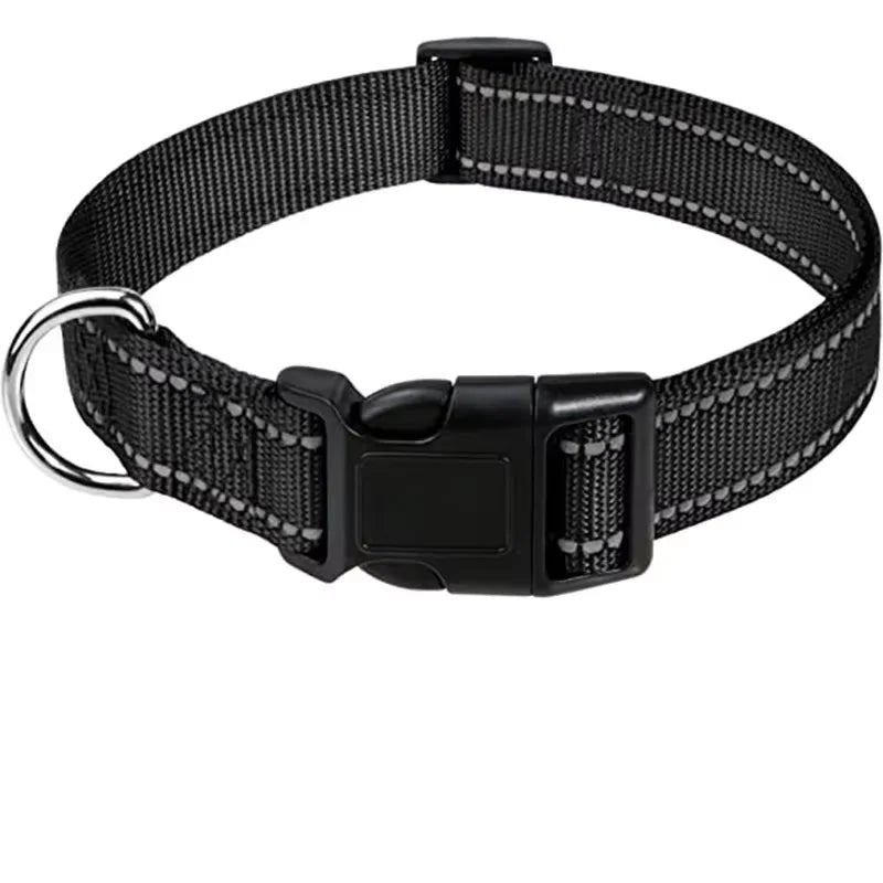 Padded Neoprene Dog Collar - Black / XS