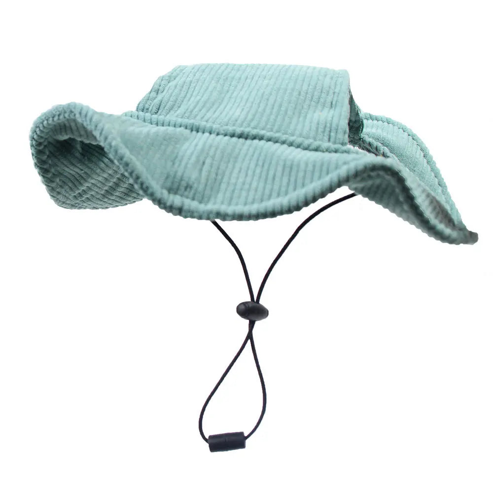 Dog Sun Hat with Chin Strap - Green / XS (2 to 5 kg)