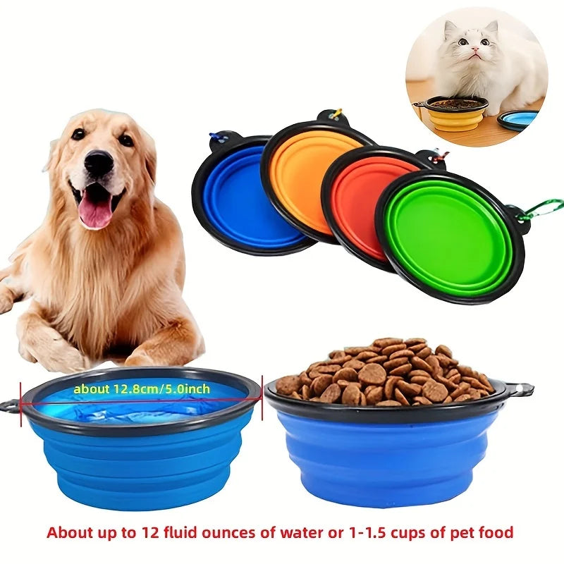 Collapsible Silicone Travel Bowl with Clip