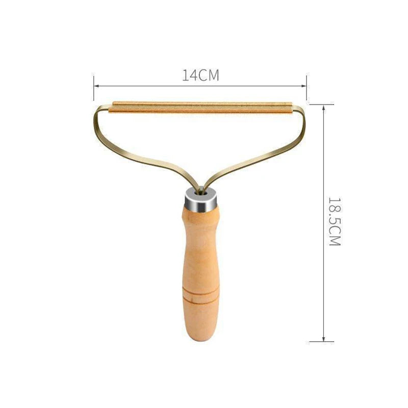 Wooden Pet Hair Remover Rake
