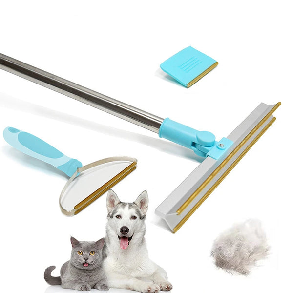 Telescopic Carpet Rake for Pet Hair