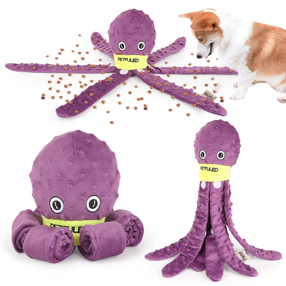 Octopus Snuffle Toy with Squeaker