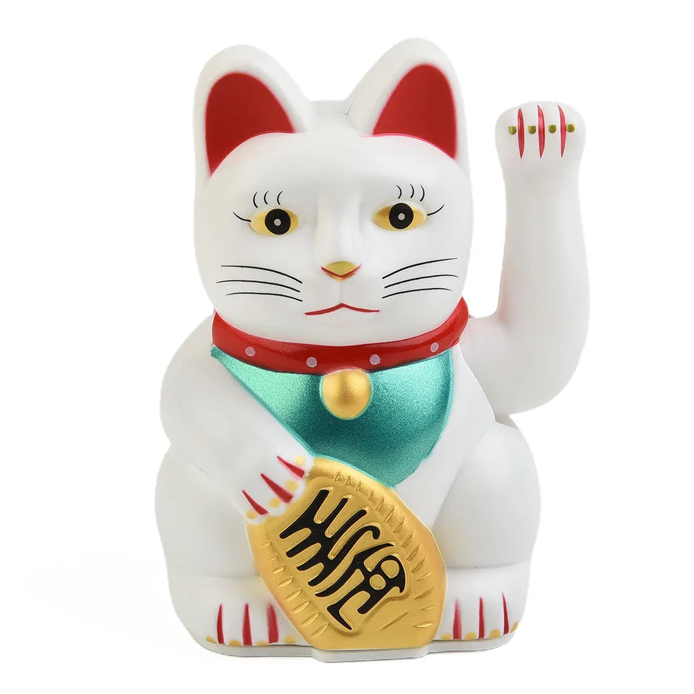 Waving Lucky Cat Figurine