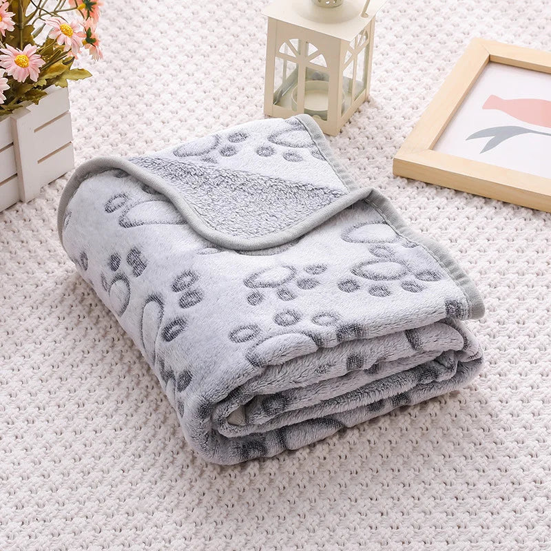 Soft Fluffy Pet Blanket - Gray / 60 x 40 cm