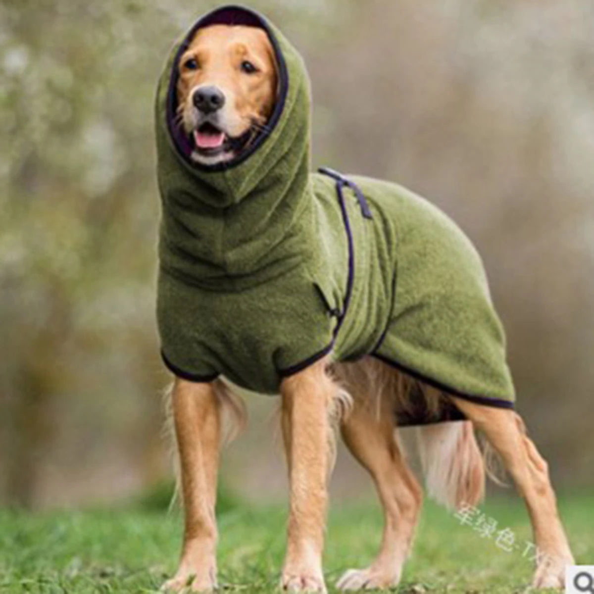 Fleece Snood Jumper for Greyhounds and Whippets - Green / S