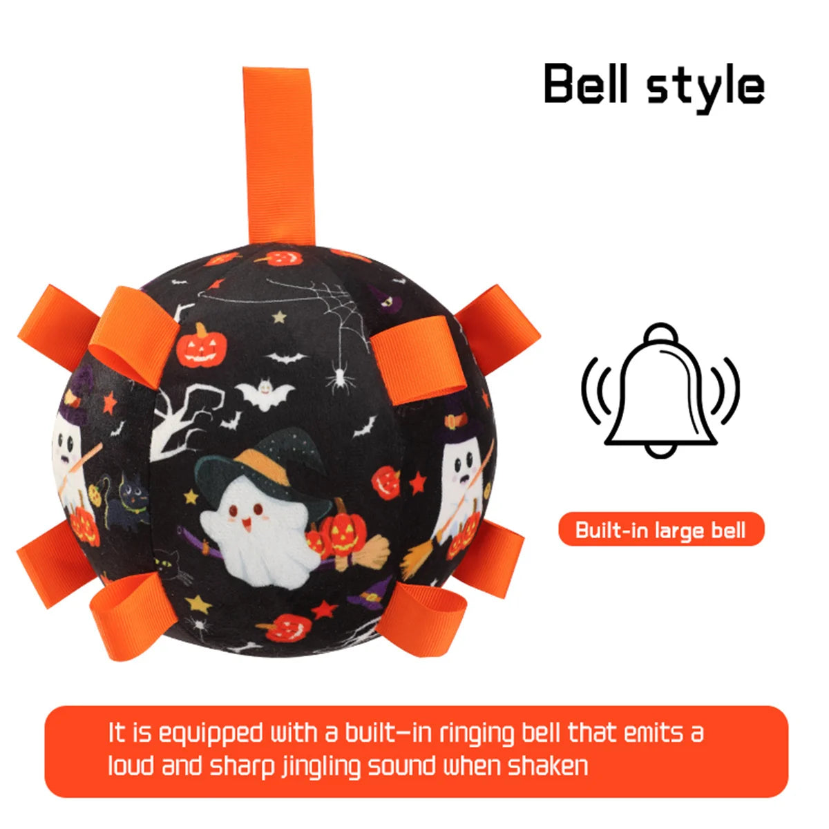 Football with Grab Tabs for Dogs - Black
