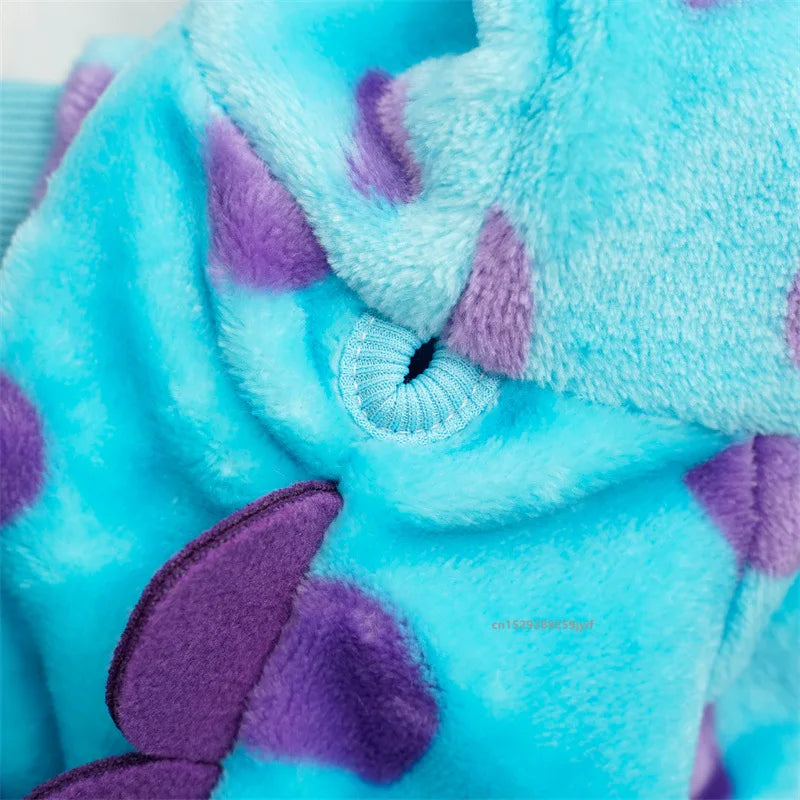 Dinosaur Hooded Fleece Jumpsuit