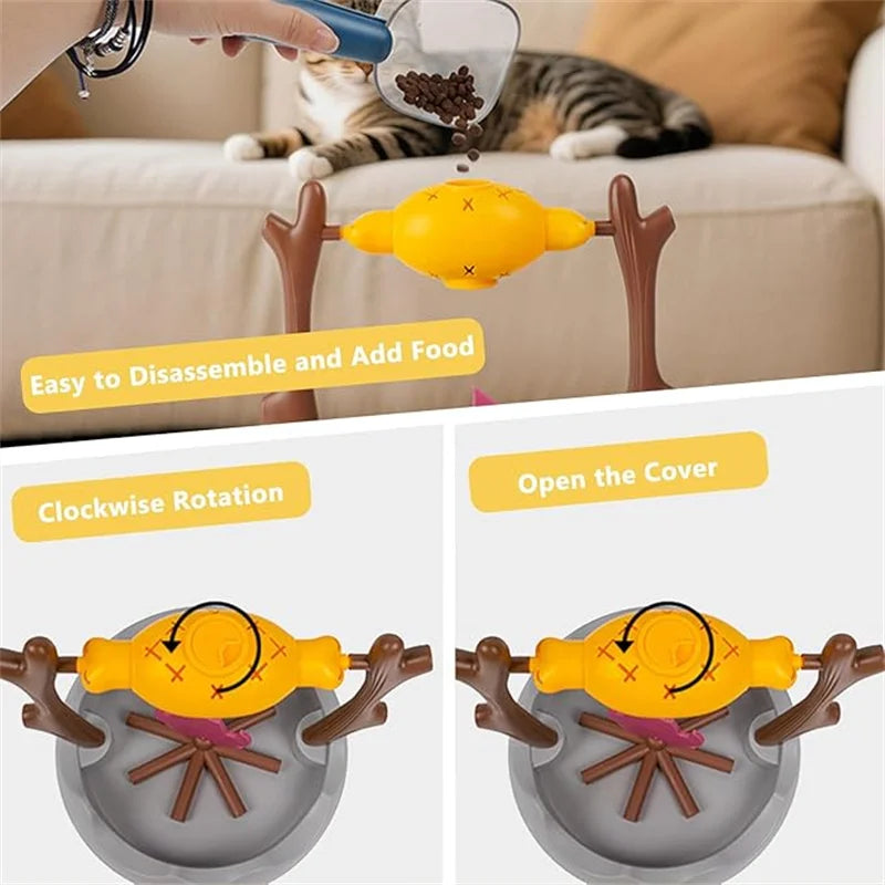 Rotating Treat Puzzle for Cats