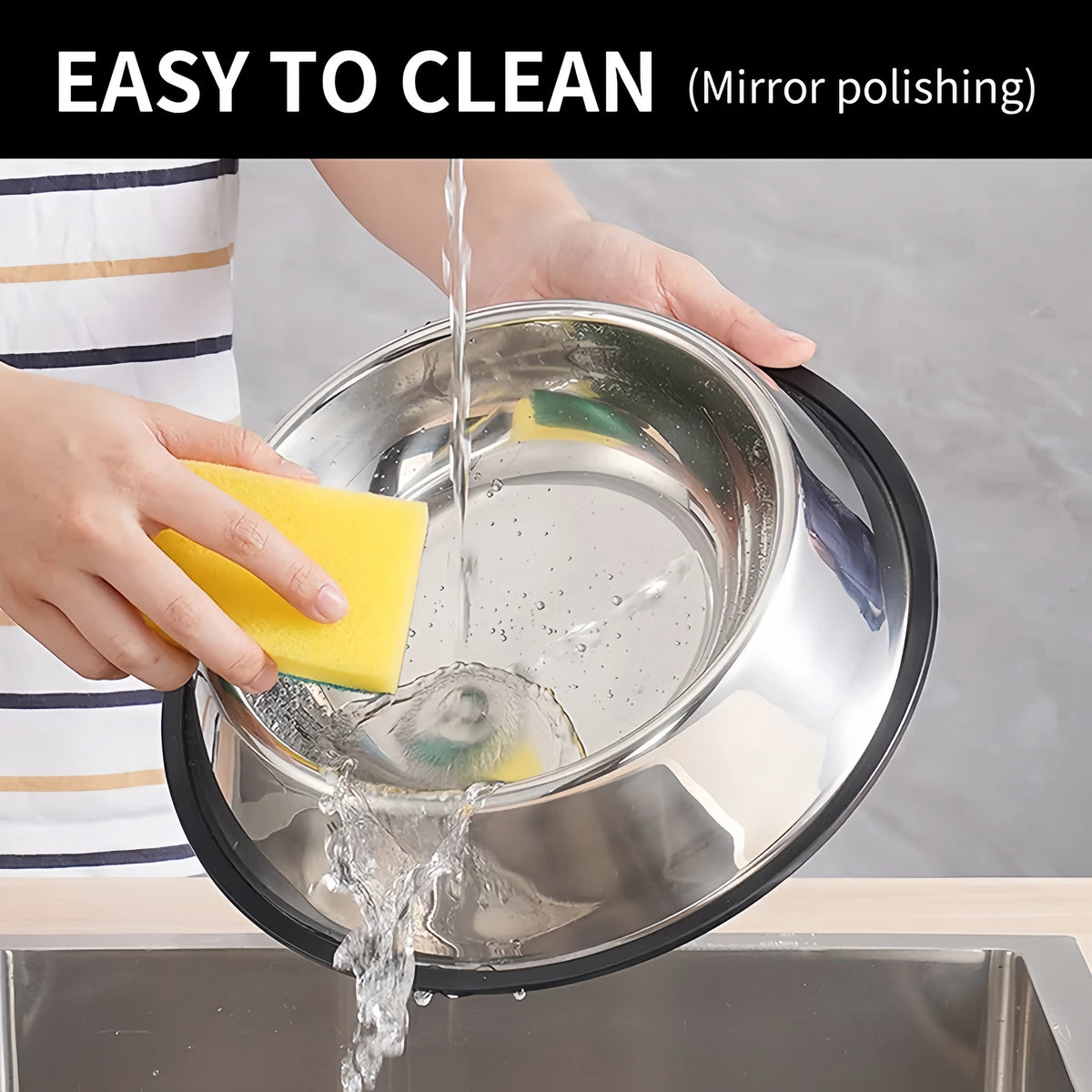 Non-Slip Stainless Steel Pet Bowl