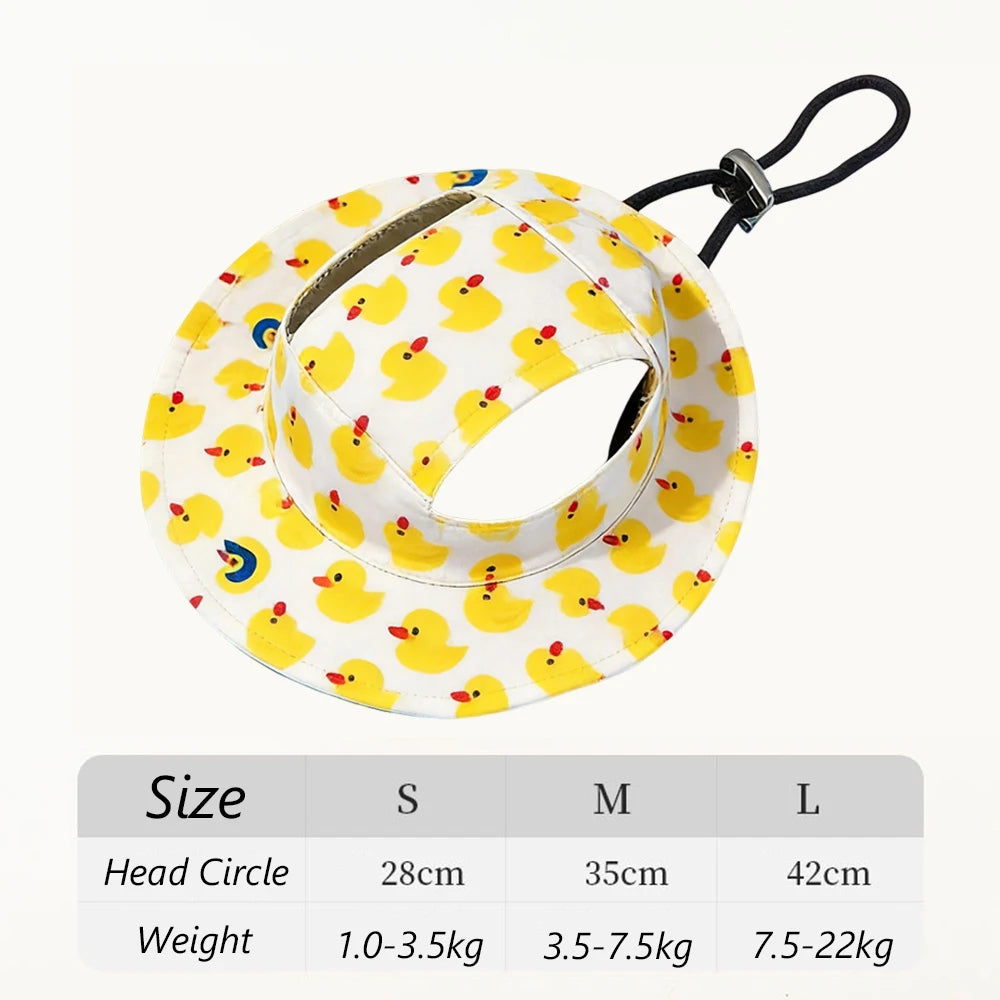 Printed Sun Cap for Dogs
