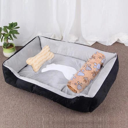 Square Dog Bed with Raised Sides - 3in1 1 / 40x30 cm