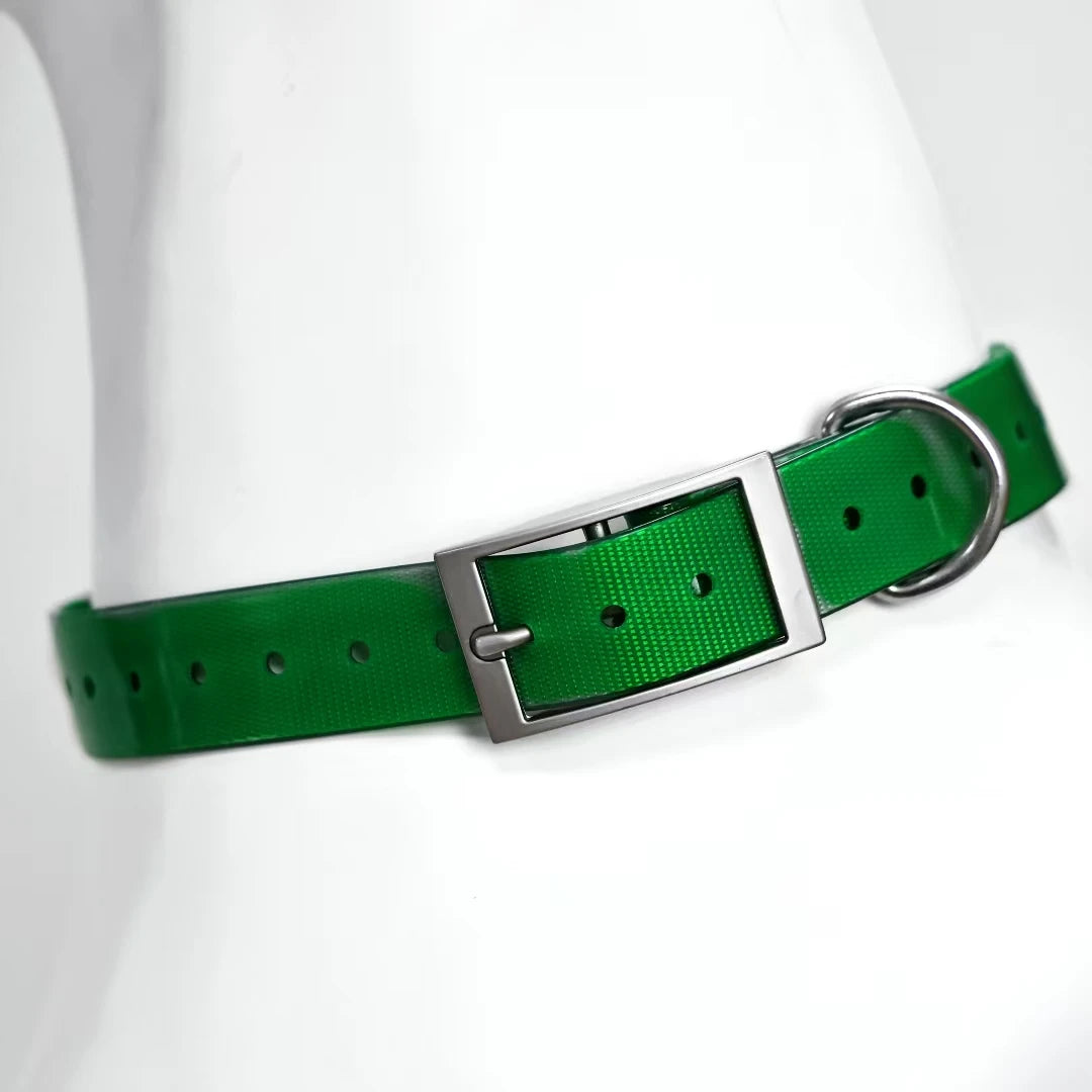 Waterproof TPU Dog Collar - Green