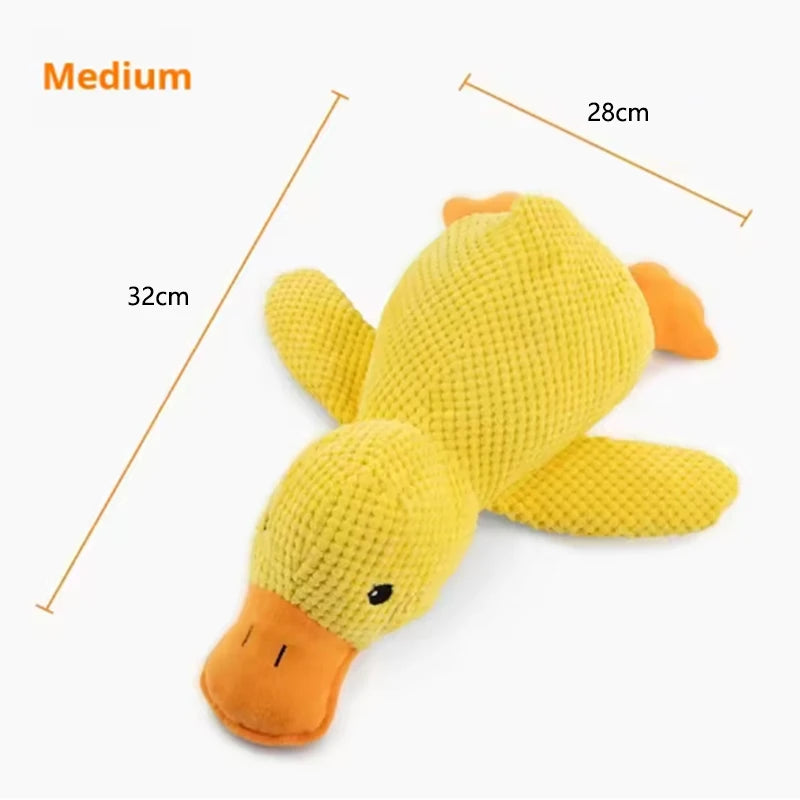 Squeaky Plush Duck Dog Toy - Medium Duck