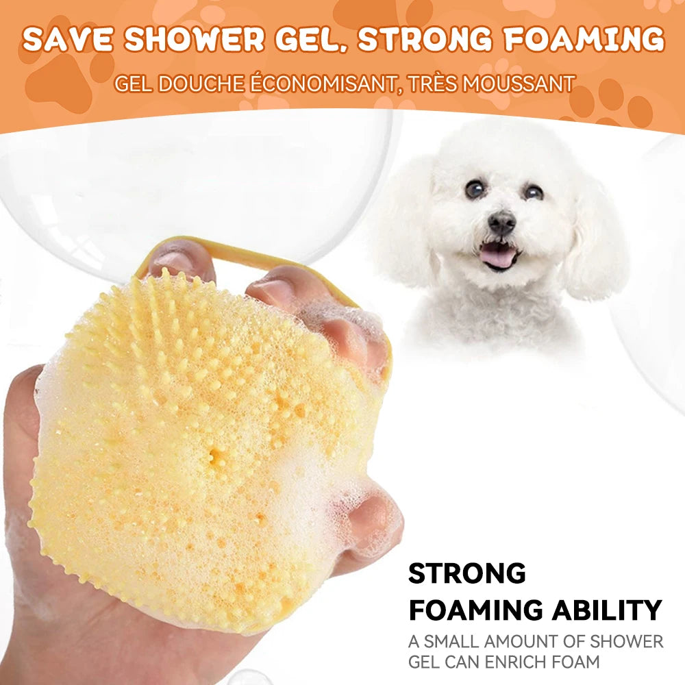 Silicone Bath Brush with Shampoo Dispenser
