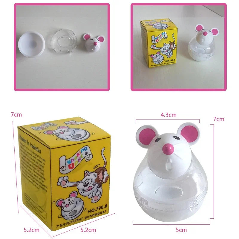 Mouse Tumbler Treat Feeder for Cats