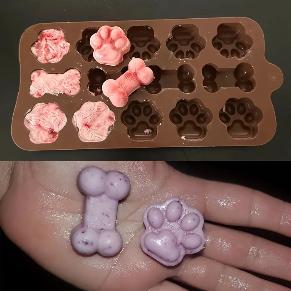 Bone and Paw Silicone Treat Mould