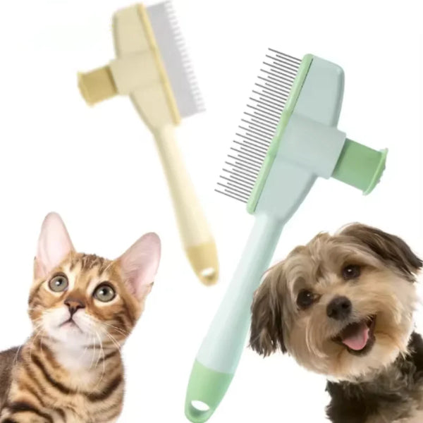 Self-Cleaning Pet Grooming Comb