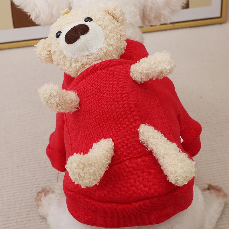 Hoodie with Teddy in the Pocket